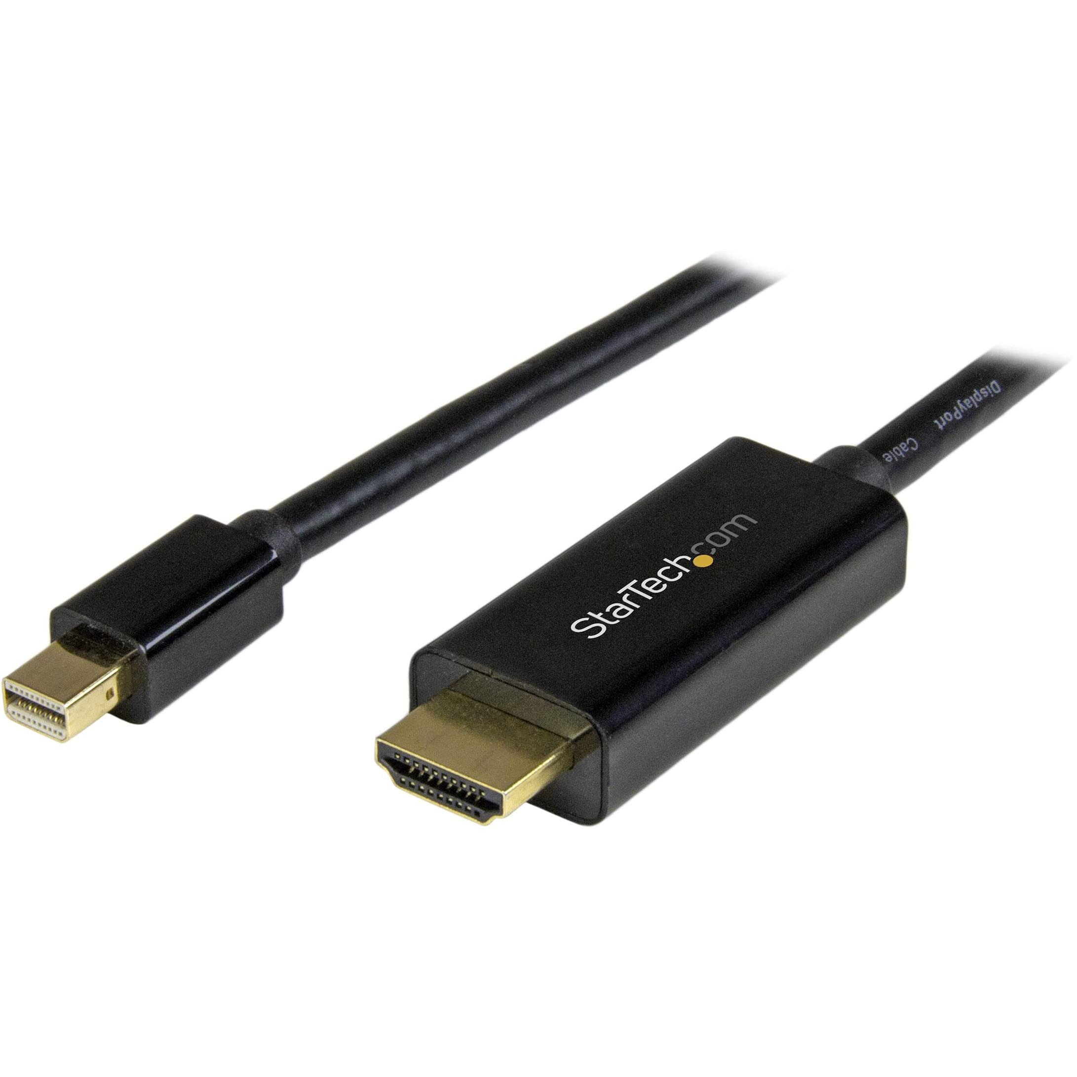 【中古】【非常に良い】StarTech.com Mini DisplayPort - HDMI変換アダプタケーブル 5m 4K(30Hz)対応 MDP2HDMM5MB
