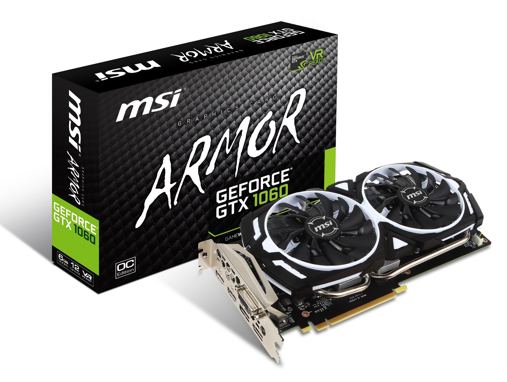 【中古】【人並み外れたに好いたらしい】【MSI】GeForce GTX 1060 ARMOR 6G OCV1◆PCI-E