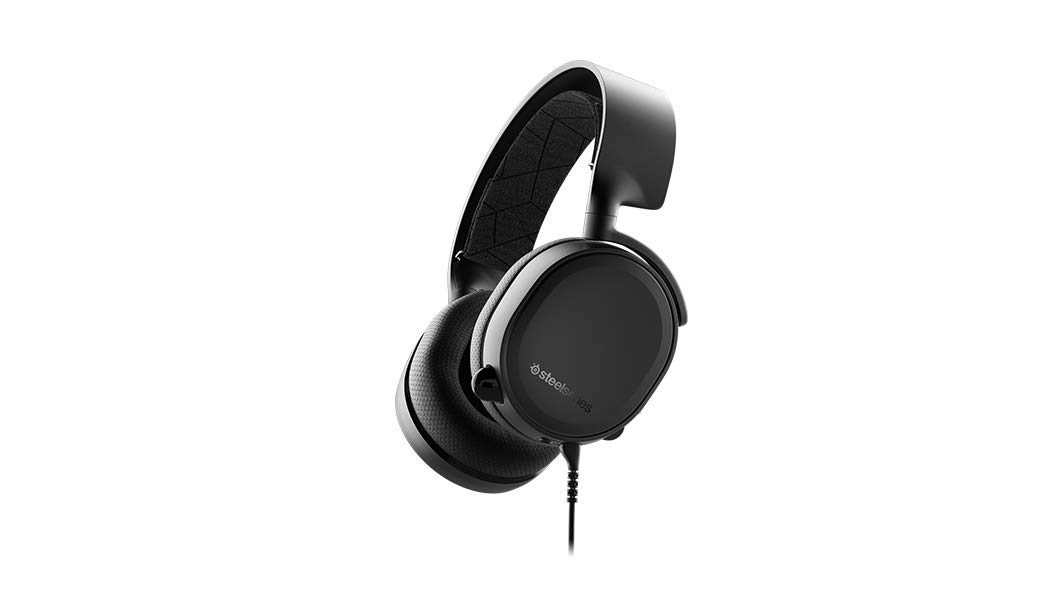 【中古】【非常に良い】密閉型 ゲーミングヘッドセット SteelSeries Arctis 3 Black 61433