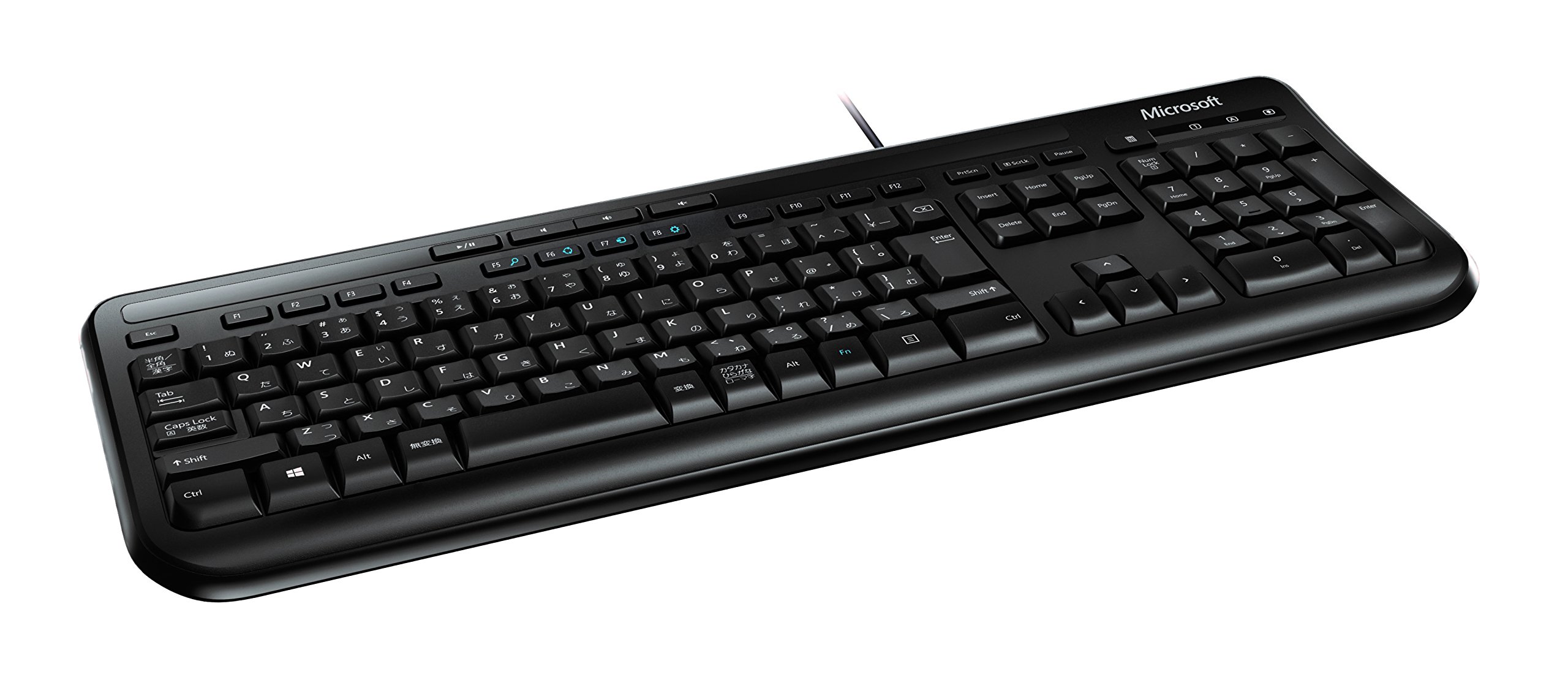 【中古】【非常に良い】マイクロソフト ワイヤード キーボード 600 ANB-00040 : 有線 防滴仕様 静音キーボード USB接続 ( ブラック )