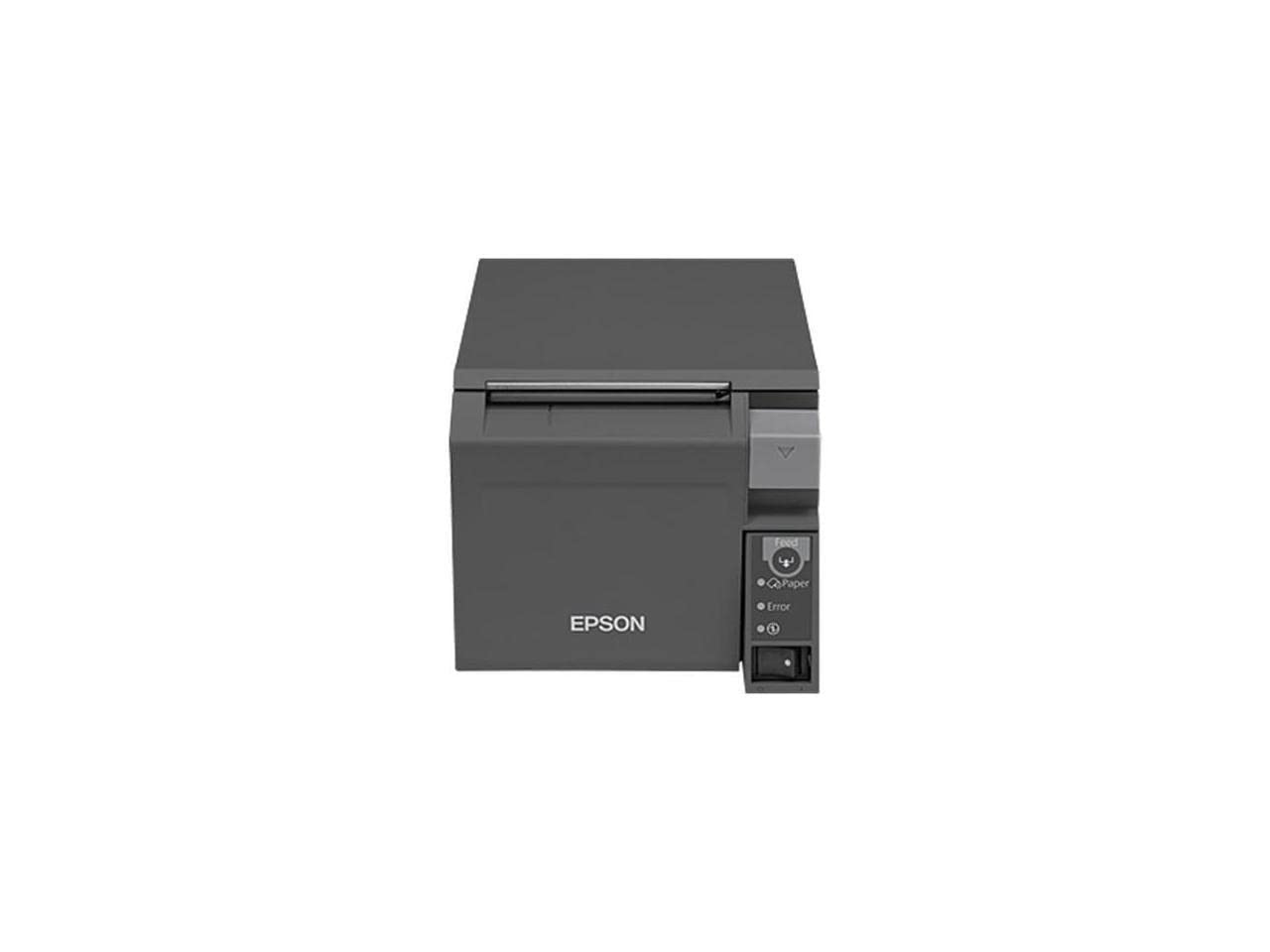 【中古】【非常に良い】エプソン EPSON TM-T70II フロントローディング感熱レシートプリンター Ethernet (Ub-E04) USB EPSON ダークグレー 電源付 REQケーブル付 C31Cd38A9|スカイマーケットプラス