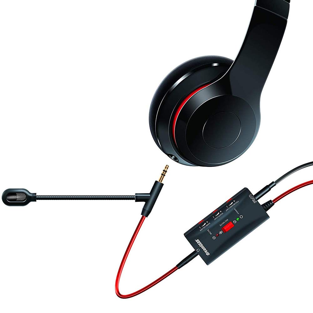 【中古】【非常に良い】dreamGEAR BOOMCHAT?PRO マイク付きオーディオケーブル 赤/黒