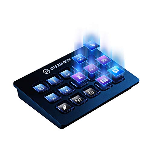 【中古】【人並み外れたに似つかわしい】CORSAIR Elgato STREAM DECK ライブコンテンツ仕立て上げる制御装置 スイッチャー USB3.0 LCD名取り草:15個 10GAA9901 Black