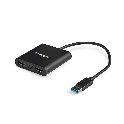 【中古】【非常に良い】StarTech.com USB 3.0 - HDMI変換アダプター/2画面/4K30Hz+1080p/Windowsのみ macOS ChromeOS Linux非対応 USB32HD2