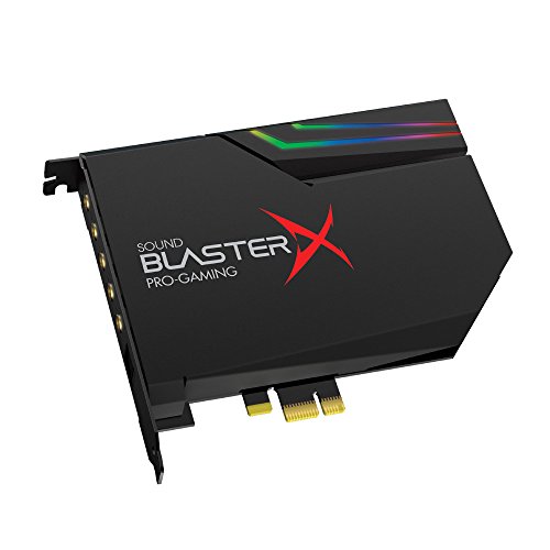 【中古】【人並み外れたに好いたらしい】Creative Sound BlasterX AE-5 黒いこと 最高限度32bit/384kHz ハイレゾ LED ゲーミング 音響歌留多 SBX-AE5-BK サウンドカード-パソコン・周辺機器-PCパーツ