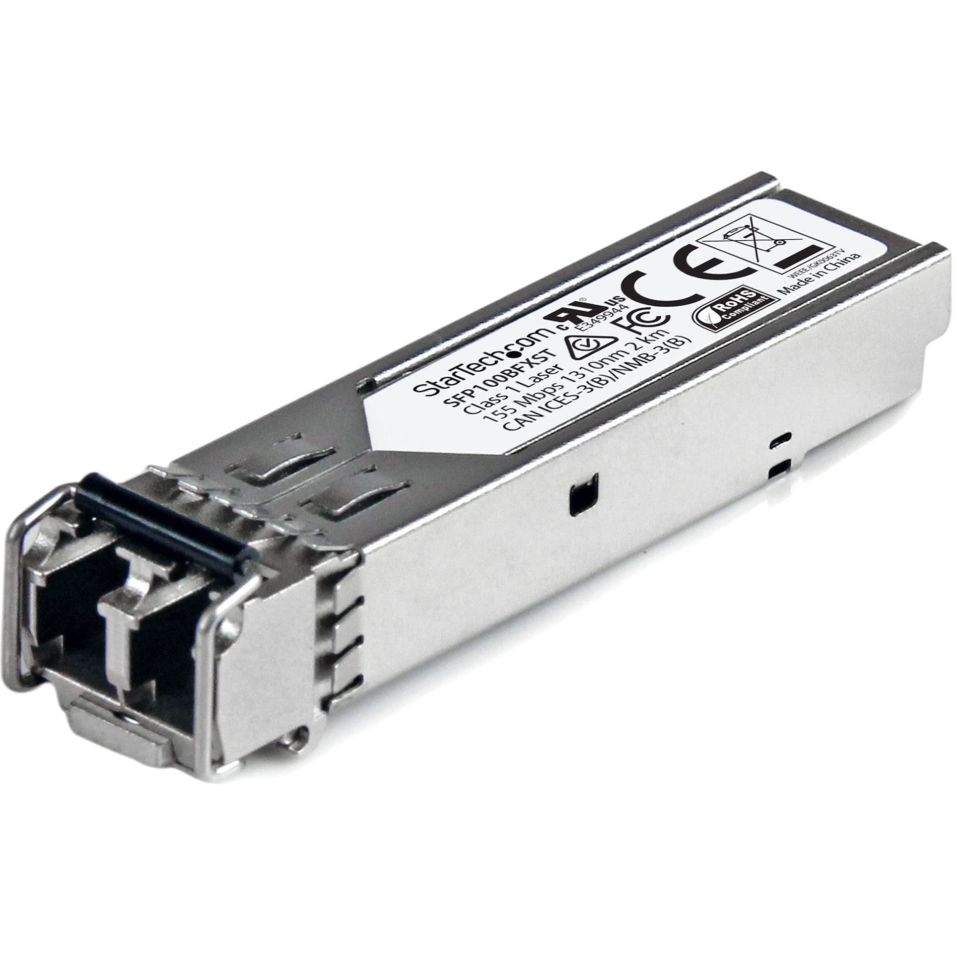 【中古】【非常に良い】StarTech.com SFPモジュール/MSA対応アンコード/100BASE-FX準拠光トランシーバ/1310nm/DDM SFP100BFXST