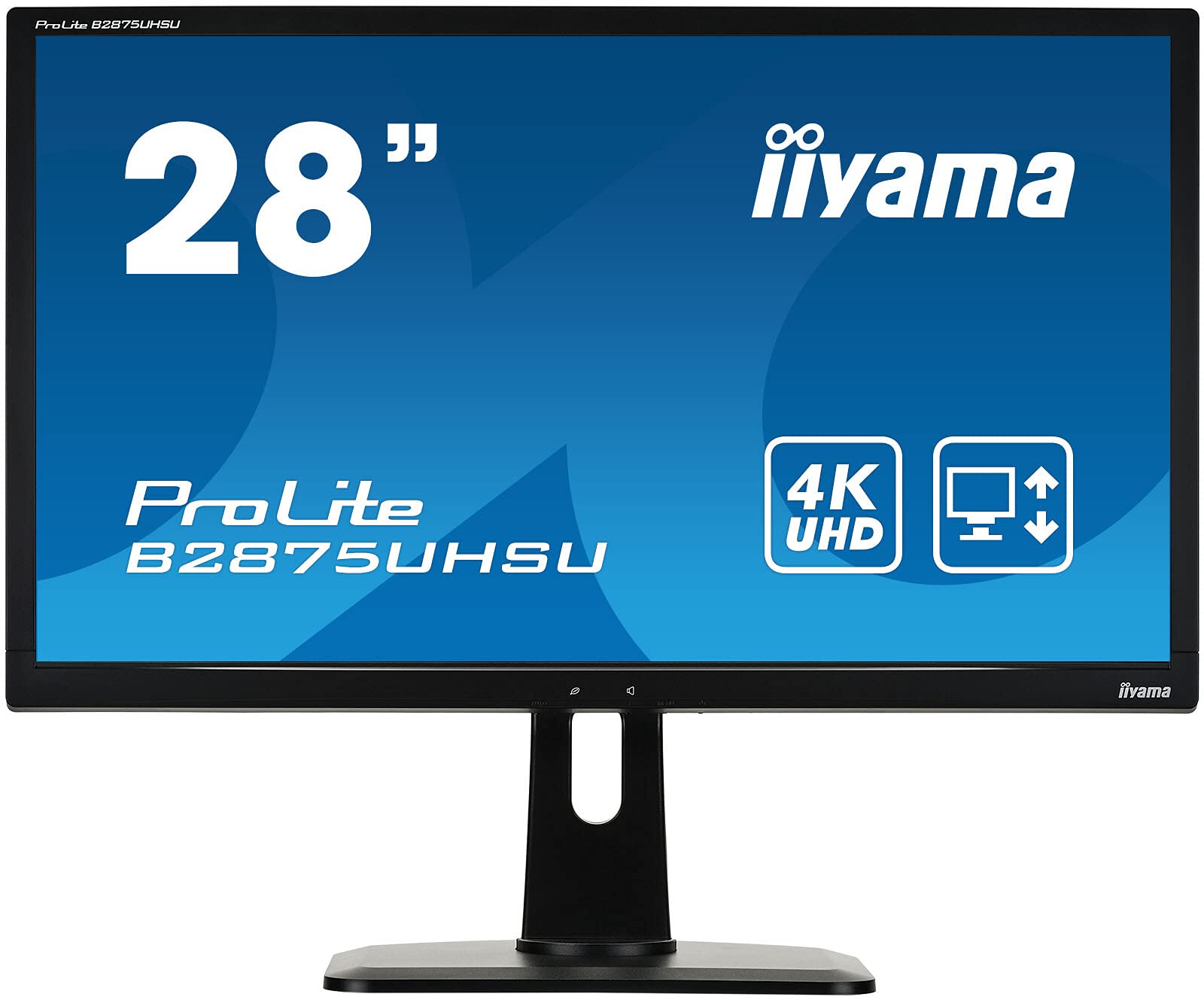 【中古】【非常に良い】iiyama 4K モニター ディスプレイ B2875UHSU-B1 (28インチ/1ms/TN非光沢/DisplayPortHDMID-subDVI-D/昇降/3年保証)