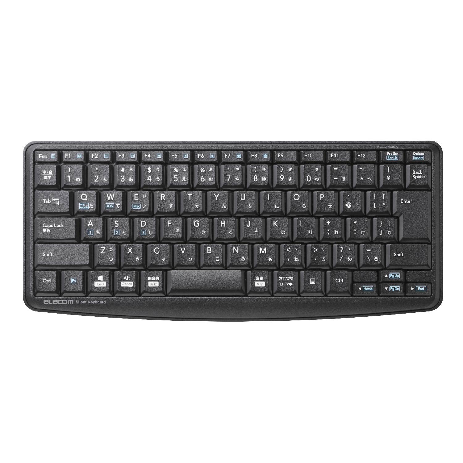 【中古】【非常に良い】エレコム キーボード Bluetooth メンブレン ミニキーボード 【本格静音設計】 ブラック TK-FBM093SBK|スカイマーケットプラス
