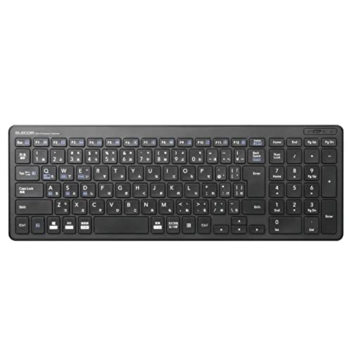 【中古】【非常に良い】エレコム キーボード Bluetooth パンタグラフ コンパクトキーボード Windows・Mac・iOS・Android対応 ブラック TK-FBP101BK