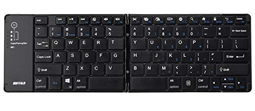 【中古】【人並み外れたに好いたらしい】緩衝装置置き目 Bluetooth 3.0相応う モバイルワイヤレスキーボード 折りたたみ手合い BSKBB700BK