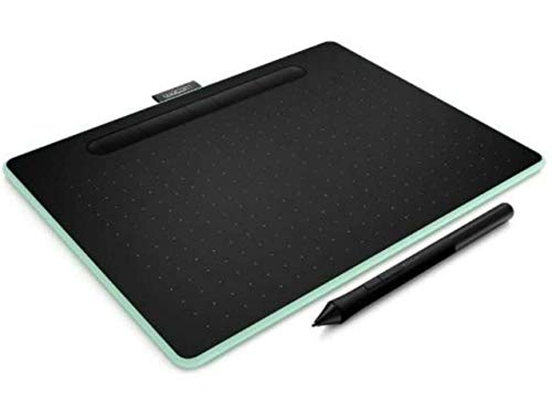 【中古】【人並み外れたに好いたらしい】Wacom CTL-6100WL/E0 ワコム 書き込み経口避妊薬 Intuos Medium 無線電話 ピスタチオグリーン Bluetooth青写真