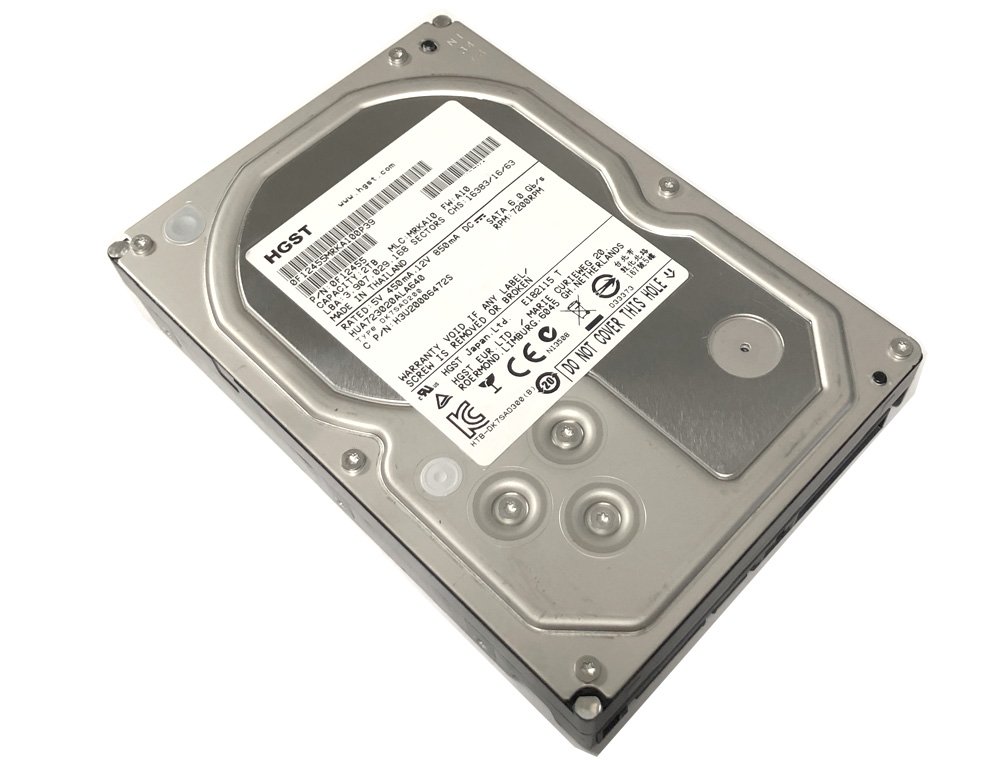 【中古】【非常に良い】HGST Ultrastar 7 K3000 2tb hua723020ala640 (0 F12455) 2tb 64 MBキャッシュ7200rpm