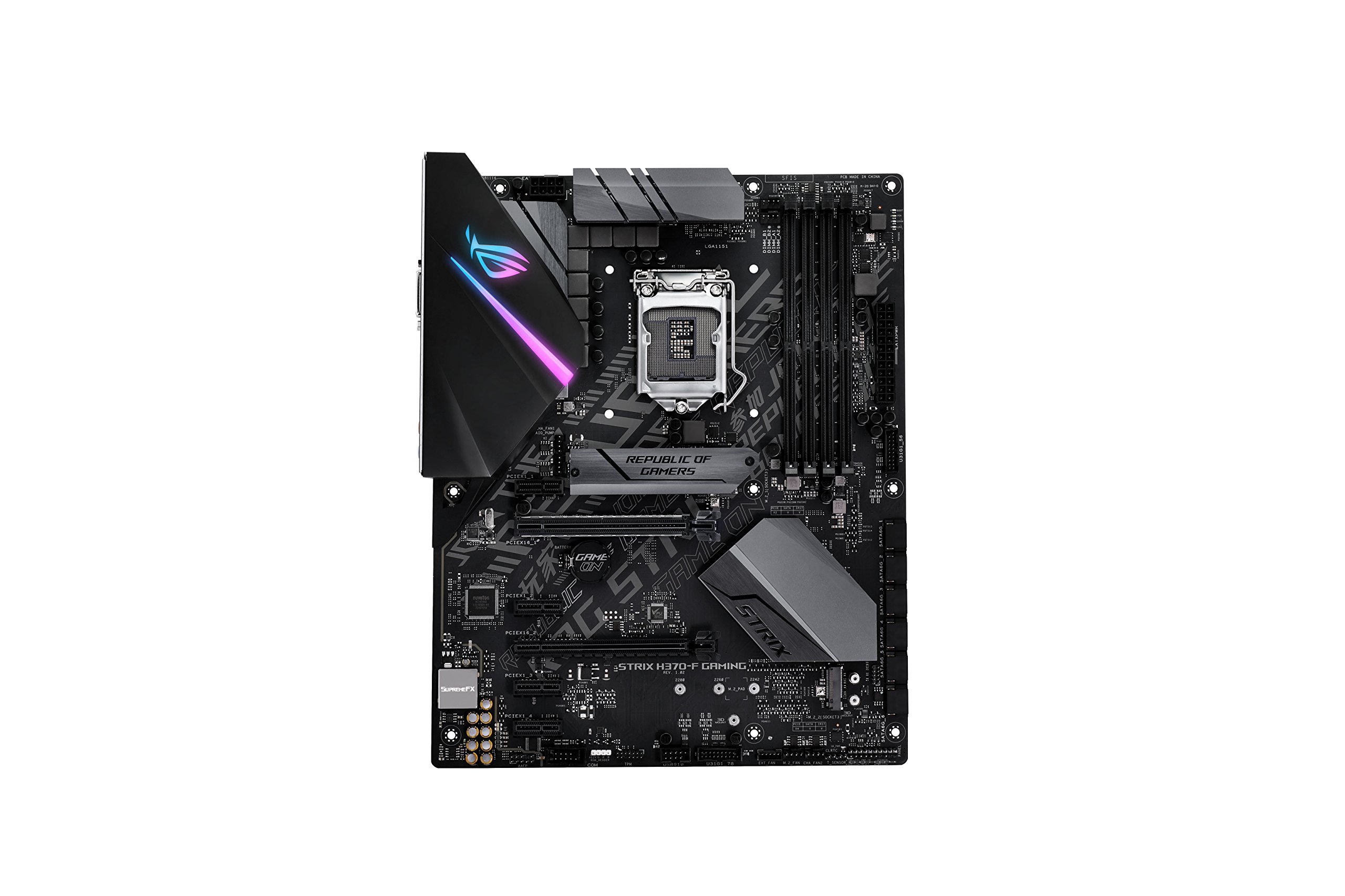 【中古】【非常に良い】ASUSTek Intel H370 搭載 マザーボード LGA1151対応 ROG STRIX H370-F GAMING 【ATX】