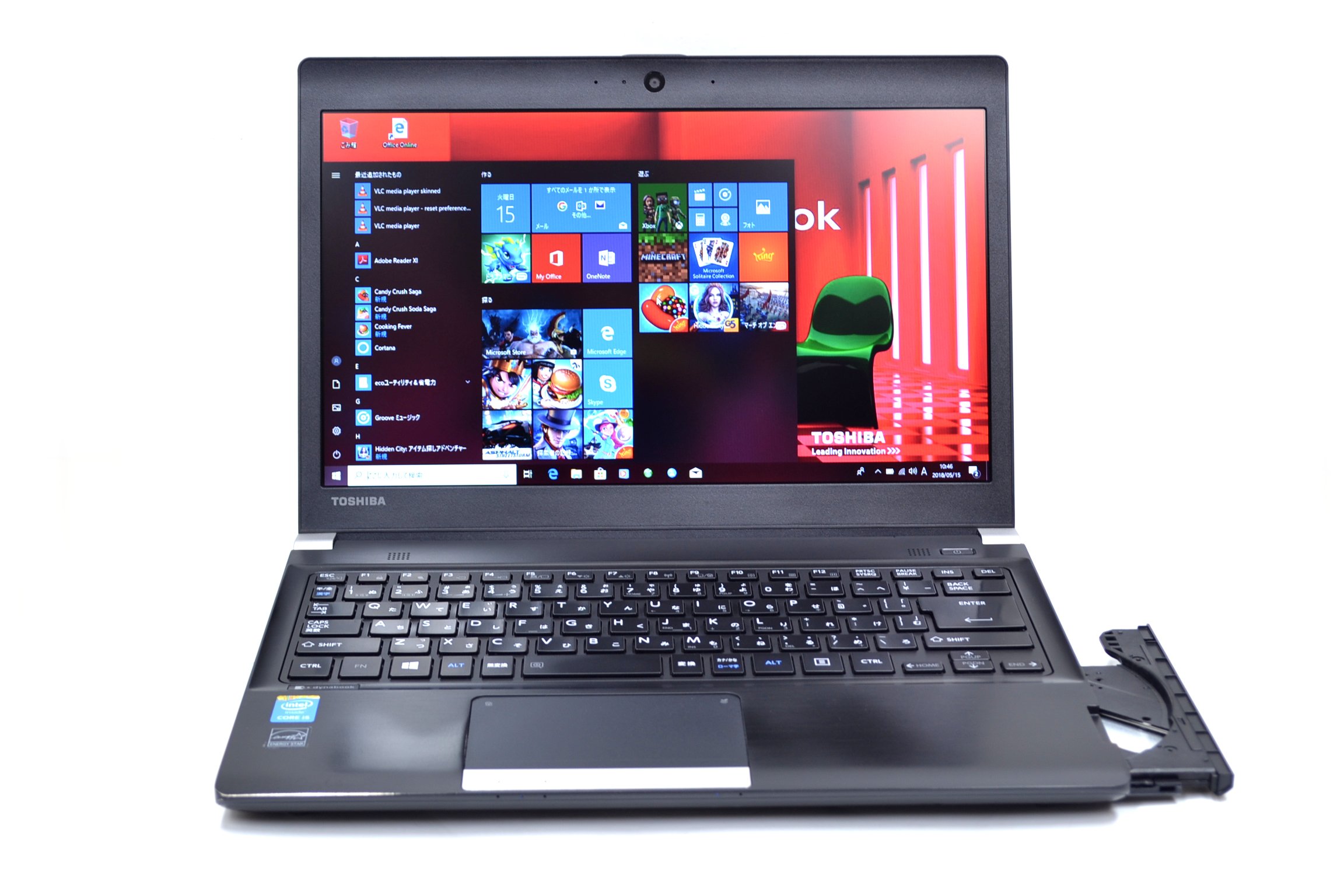 【中古】【非常に良い】SSD マルチ搭載 中古ノートパソコン 東芝 dynabook R734/K Core i5 4300M (2.60GHz) メモリ4GB WiFi USB3.0 カメラ BT Windows10