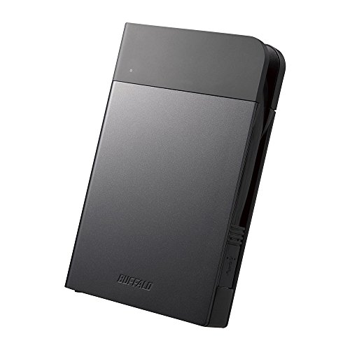 【中古】【非常に良い】BUFFALO USB3.1(Gen1)対応 耐衝撃ポータブルHDD 1TBブラック HD-PZF1.0U3-BKA｜スカイマーケットプラス