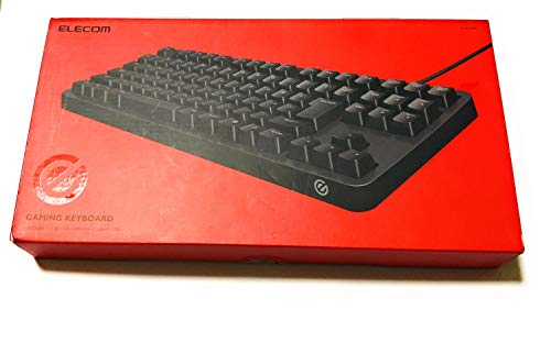 【中古】【非常に良い】エレコム ゲーミングキーボード 有線 メカニカル 全キーロールオーバー対応 日本語配列 5000万回高耐久 ブラック TK-G01UKBK