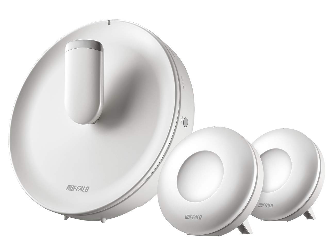 【中古】【非常に良い】BUFFALO WiFi 無線LAN AirStation connect 親機+専用中継機2台セットモデル WTR-M2133HP/E2S 11ac ac2200 866+866+400Mbps
