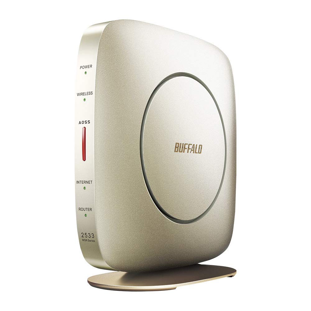 【中古】【非常に良い】【 限定】BUFFALO WiFi 無線LAN ルーター WSR-A2533DHP2-CG 11ac ac2600 1733+800Mbps デュアルバンド IPv6対応 日本メーカー 4LDK 3