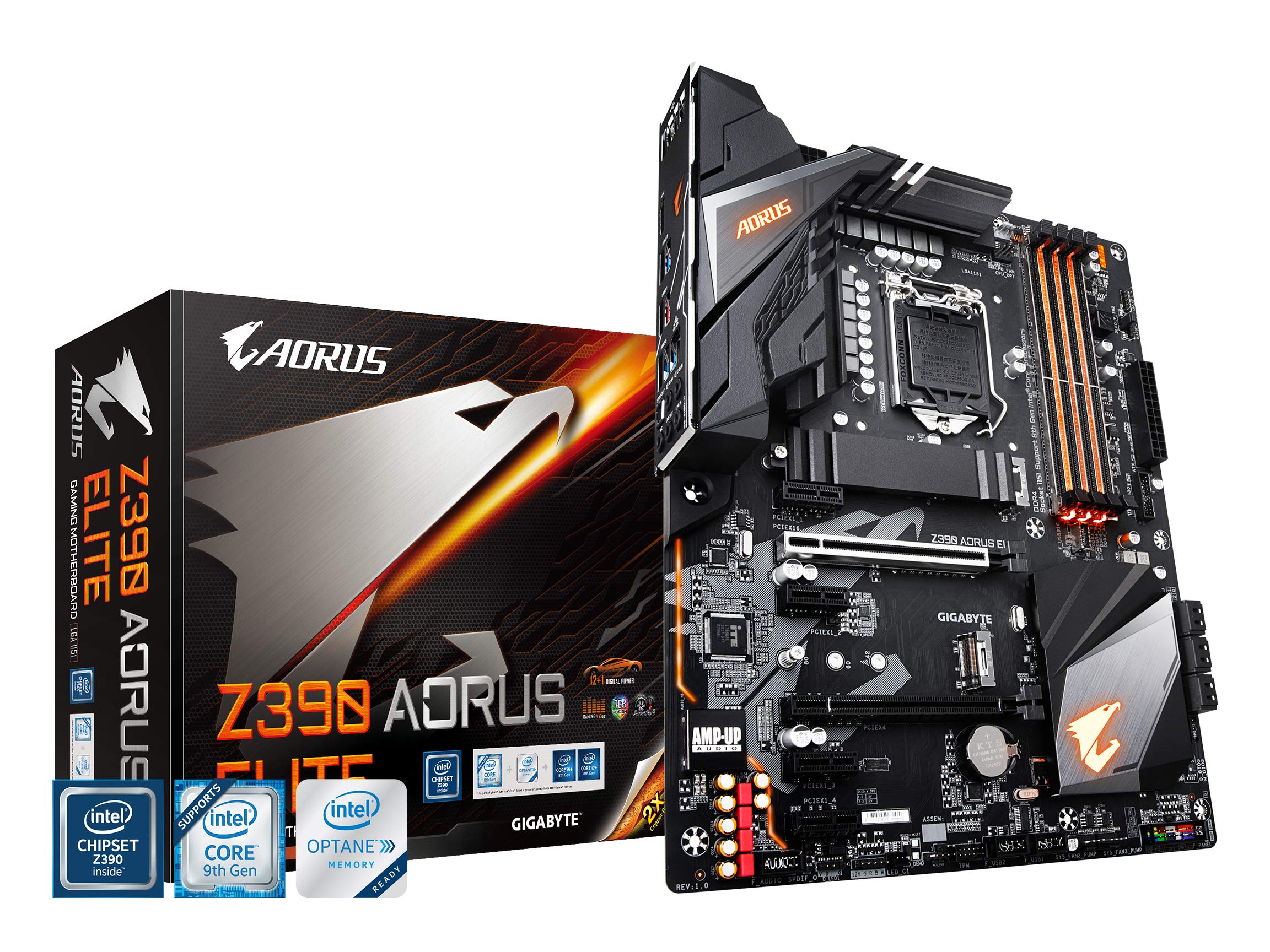 【中古】【人並み外れたに好いたらしい】GIGABYTE Z390 AORUS ELITE ATX ゲーミングマザーボード 黒いこと [Intel Z390心付け書き割り積み上げる] MB4596