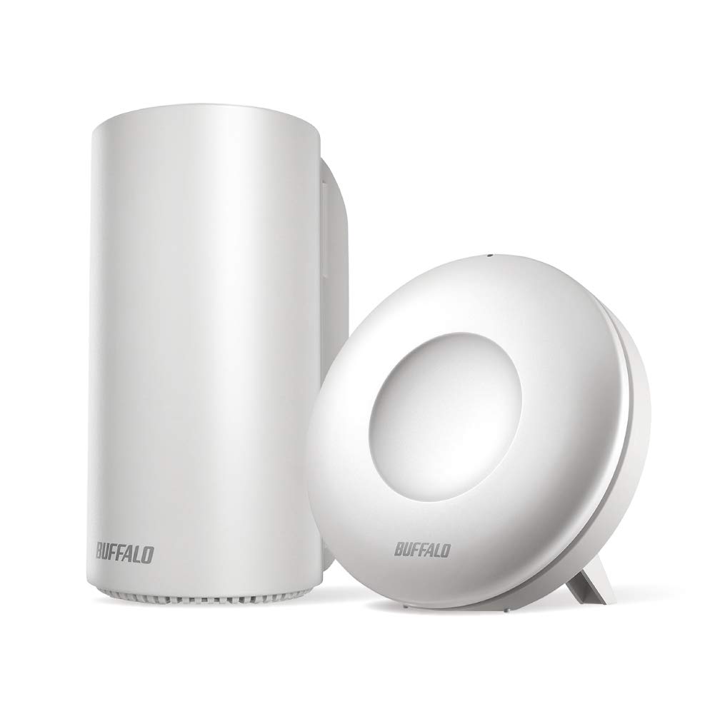 【中古】【非常に良い】BUFFALO WiFi 無線LAN AirStation connect 親機+中継機セットモデル WRM-D2133HP/E1S 11ac ac2200 1733+400Mbps デュアルバンド