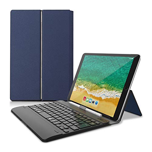 【中古】【非常に良い】エレコム キーボード Bluetooth タブレット汎用ケース一体型 8.5~11.1インチ(iPad Pro 9.7/10.5/11対応)ブルー TK-CAP02BU｜スカイマーケットプラス