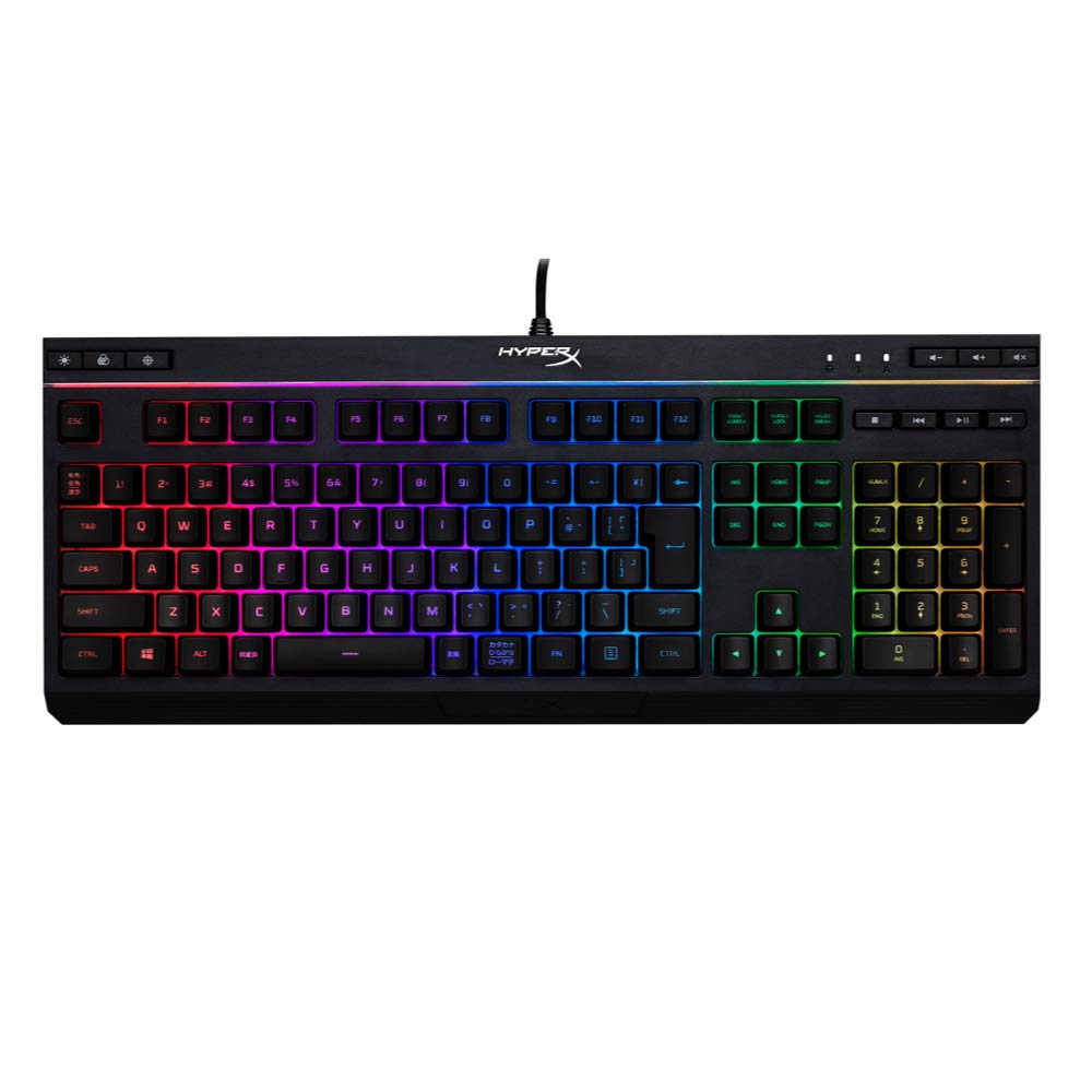 【中古】【非常に良い】【日本語配列】HyperX Alloy Core RGB ゲーミングキーボード ゲーマー向け LEDバックライト 耐水性 2年保証 HX-KB5ME2-JP ( 4P4F5AJ#ABJ )