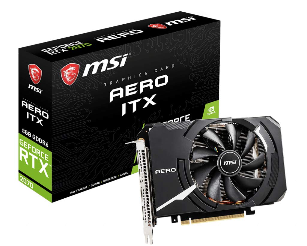 【中古】【人並み外れたに好いたらしい】MSI GeForce RTX 2070 AERO ITX 8G グラフィクス歌留多 [国内定め事染みわたる品]