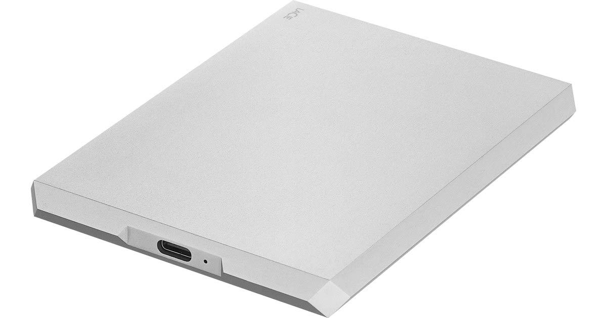 【中古】【非常に良い】LaCie ラシー ポータブルHDD ハードディスク 2TB Mobile Drive USB-C (USB3.1 Gen2) Mac/iPad/Windows対応 外付けHDD 国内 2年保証 S