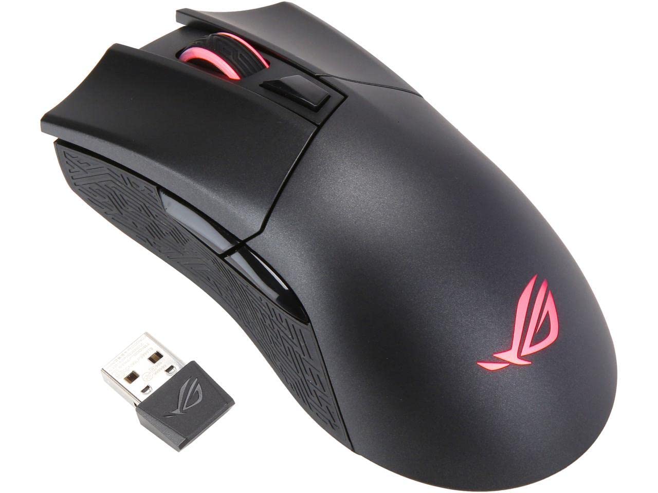 【中古】【非常に良い】ASUS Aura Sync対応 スイッチ換装 可能 FPS用 ゲーミング ワイヤレス マウス P702 ROG Gladius II Wireless