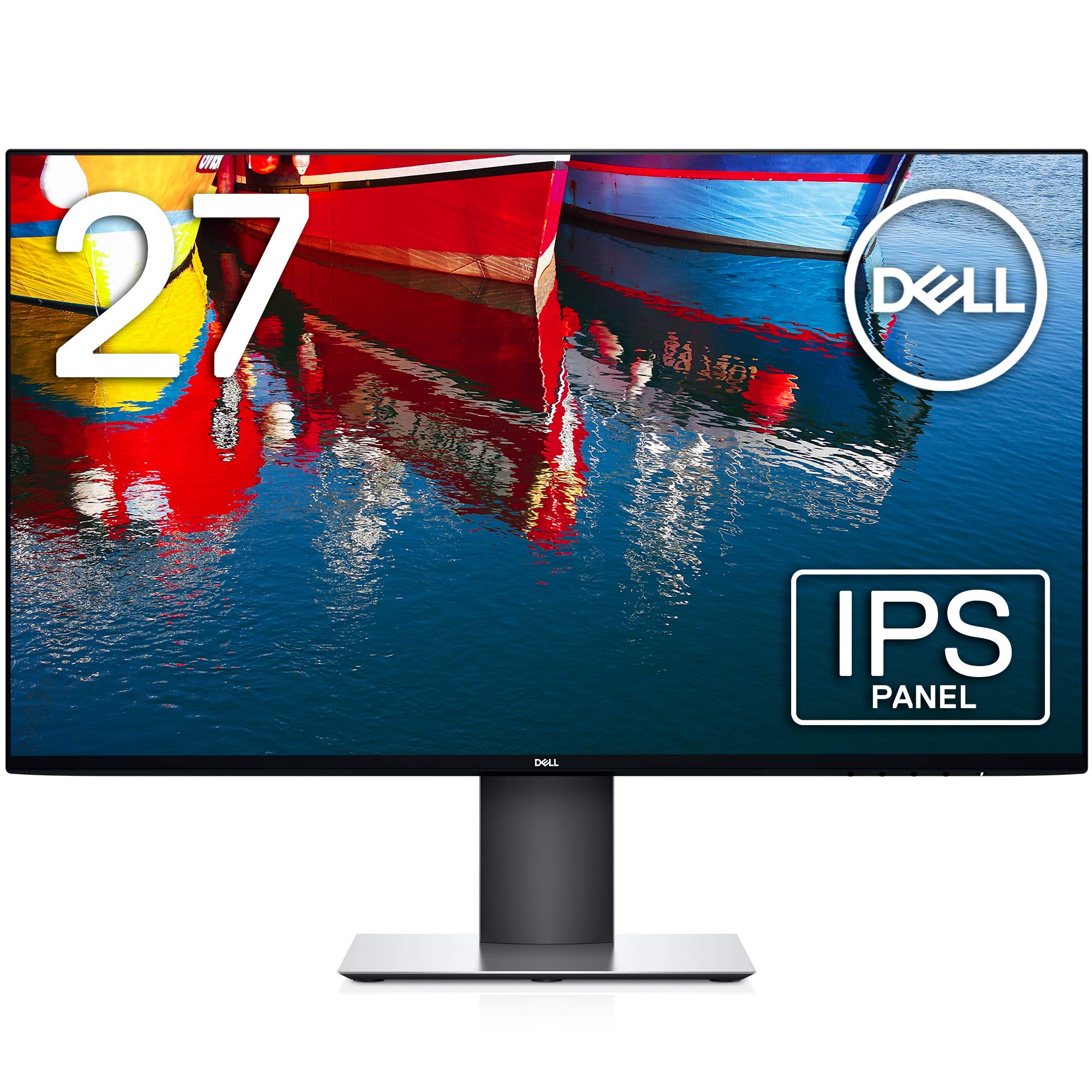 【中古】【人並み外れたに好いたらしい】Dell U2719D 27in 管する (3一年無輝点取り替えっこ言いはなつ/WQHD/IPS非光輝/DPHDMI/縦横回転させる高さかい繕う/Rec.709 99%)