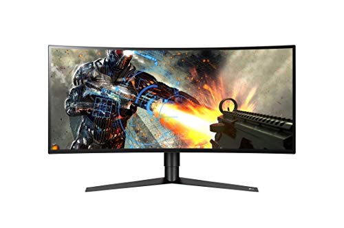 【中古】【非常に良い】LG ゲーミングモニター ディスプレイ 34GK950F-B 34インチ/3440×1440ウルトラワイド/144hz/Nano IPS/FreeSync2/HDR400/HDMI×2・DP/高さ調