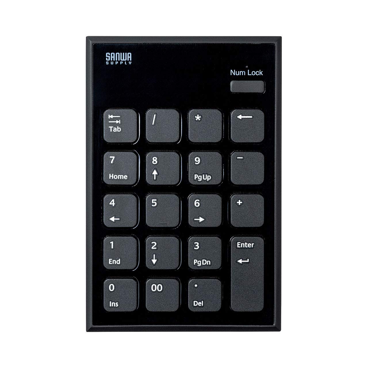 【中古】【非常に良い】サンワサプライ Bluetoothテンキー 20キー(19キー＋Numlockキー) パンタグラフ NT-BT21BK
