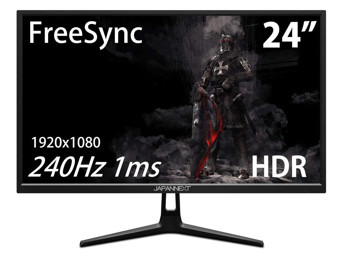【中古】【人並み外れたに好いたらしい】JN-24GT240FHDR [240サイクル 1ms 24型広広としたFHD HDR相応うLED液晶ゲーミングモニター FreeSync]
