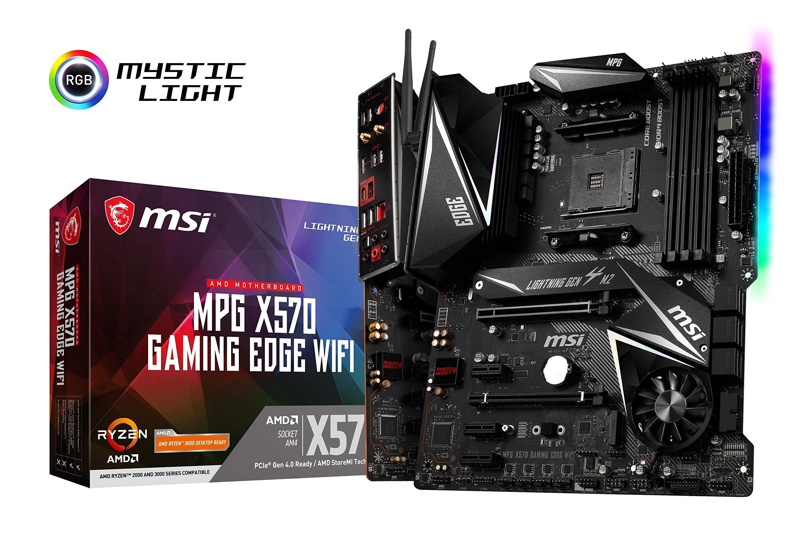 【中古】【人並み外れたに好いたらしい】MSI MPG X570 GAMING EDGE WI-FI ATX お母さんゲーム盤 [AMD X570手当て仕掛ける積み上げる] MB4781
