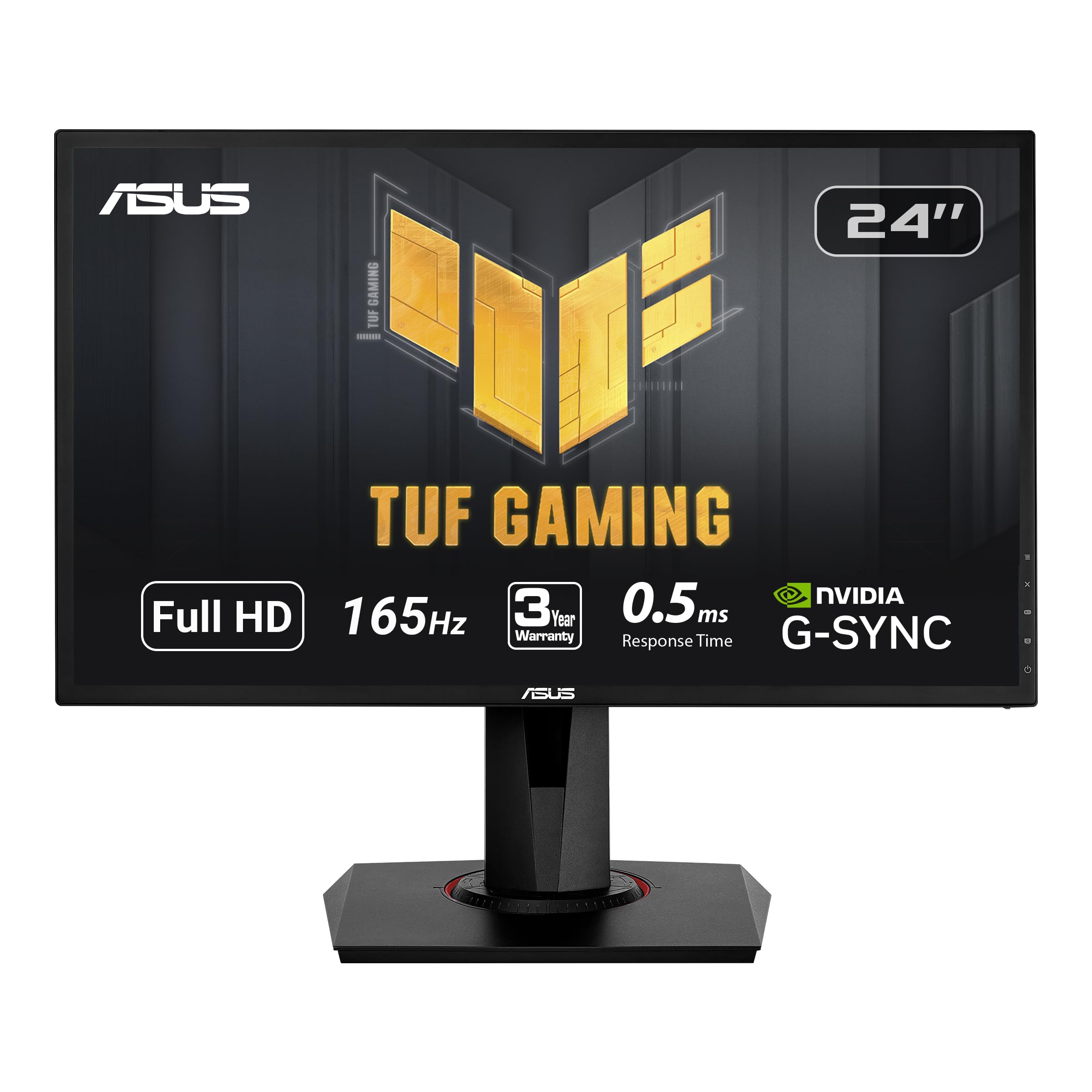 【中古】【人並み外れたに好いたらしい】Asus VG248QG 24 G-Sync Compatible Gaming Monitor 165サイクル Full 固定ディスク 1080P 0.5ms DP HDMI DVI Eye Care