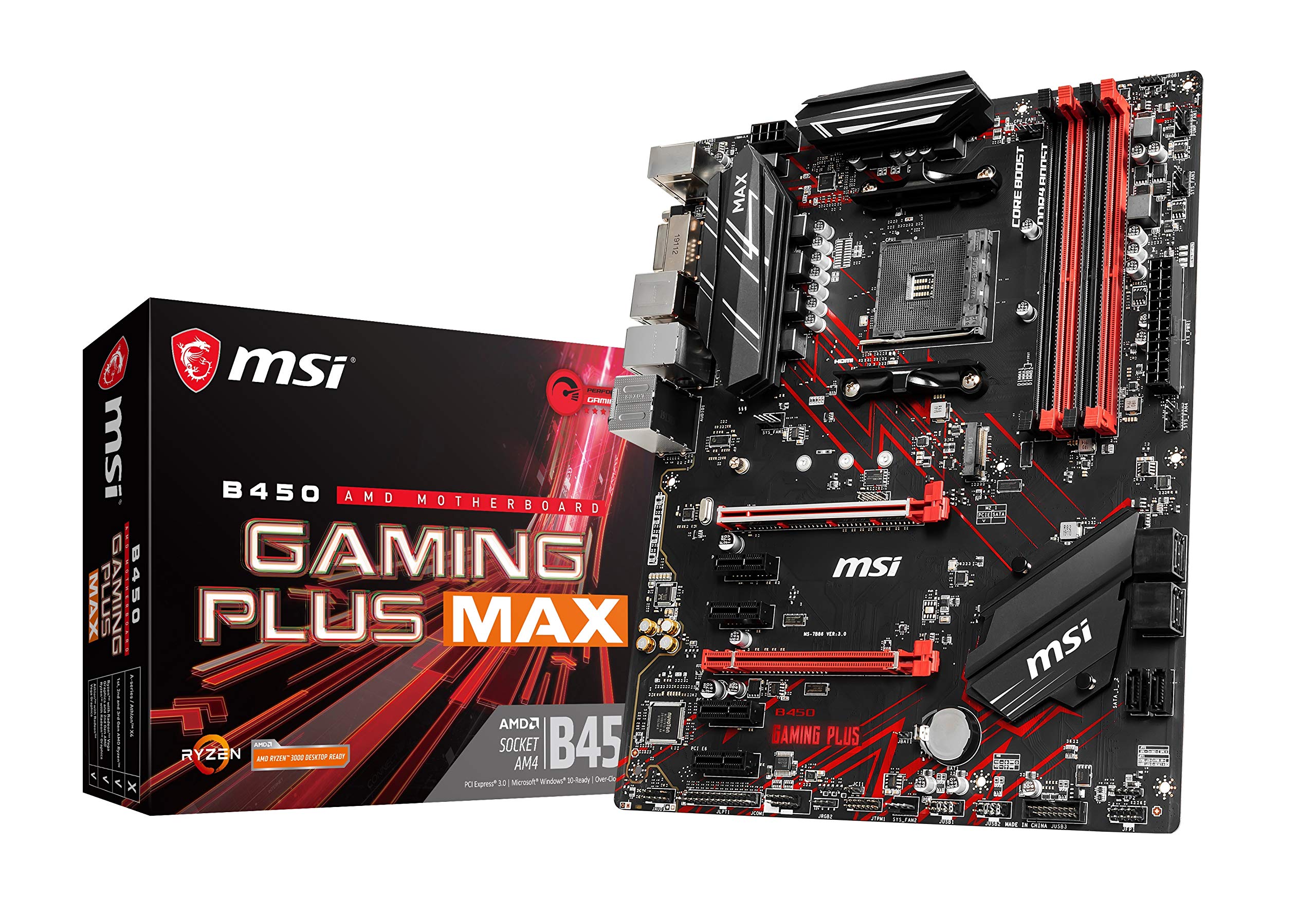 【中古】【非常に良い】MSI B450 GAMING PLUS MAX ATX マザーボード MB4821