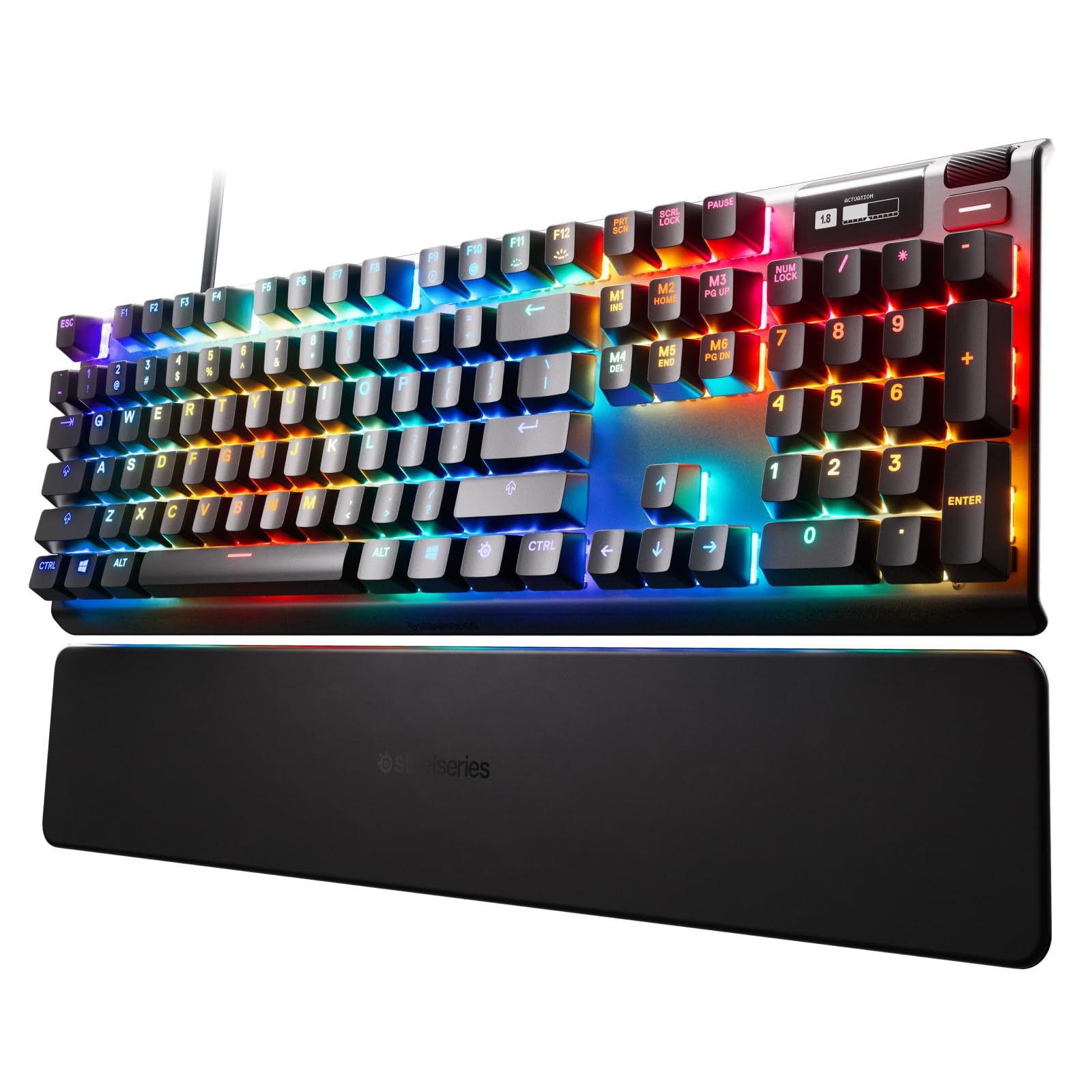 【中古】【人並み外れたに好いたらしい】SteelSeries ゲーミングキーボード 有線 英語割り付ける 磁気広座敷成り行き感知器 OmniPoint取り替えっこ 有機EL見せびらかす申し受ける Apex Pro US 64626 黒いこと フルサイズ
