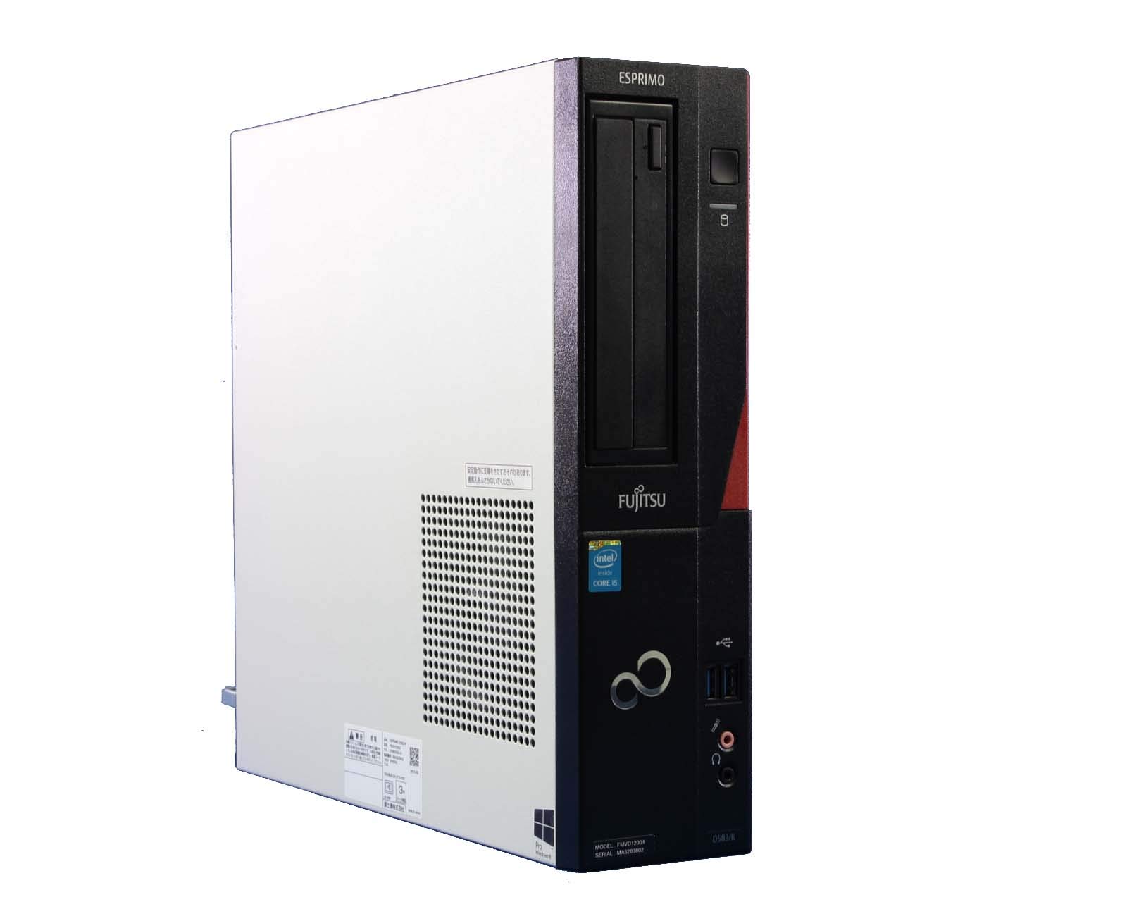 【中古】【非常に良い】[ デスクトップパソコン/WPS Office ] 富士通 ESPRIMO D583K Win10 Pro Core i5 4590 3.30GHz メモリ4GB HDD320GB [ DVD-RO