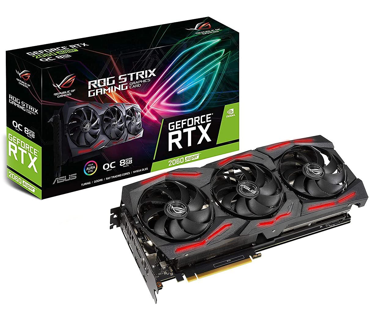 【中古】【非常に良い】ASUS NVIDIA GEFORCE RTX 2060 SUPER 搭載 トリプルファンモデル 8G ROG-STRIX-RTX2060S-O8G-EVO-GAMING 55,319円