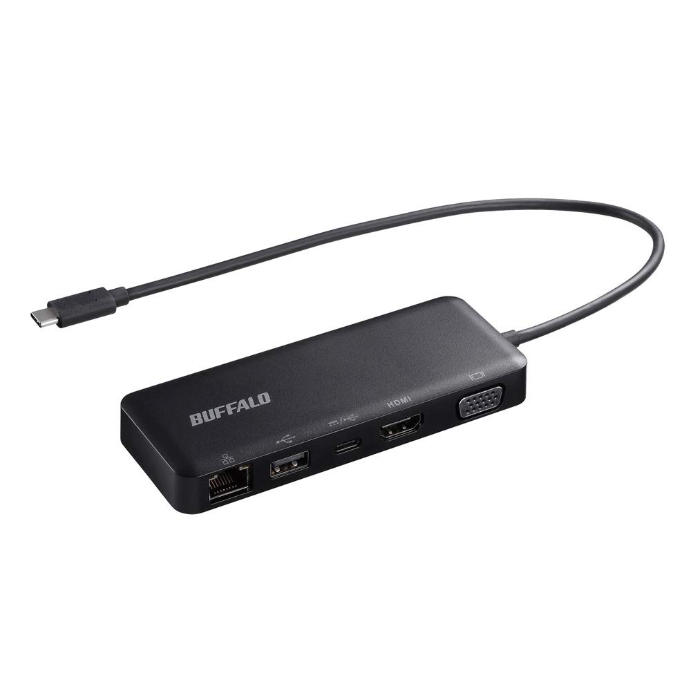 【中古】【非常に良い】バッファロー BUFFALO USB Type-C接続 5-in-1 ドッキングステーション LUD-U3-CGD/N PowerDelivery 有線LAN HDMI VGA USB 3.2(Ge