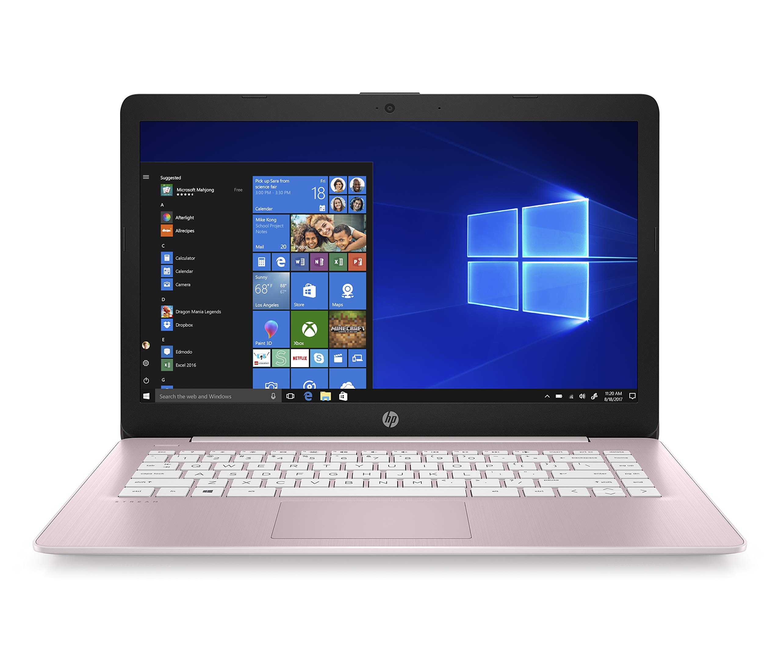 【中古】【非常に良い】HP Stream 14インチノートパソコン Intel Celeron N4000 4GB RAM 64GB eMMC Windows 10 Home Sモード Office 365 Person