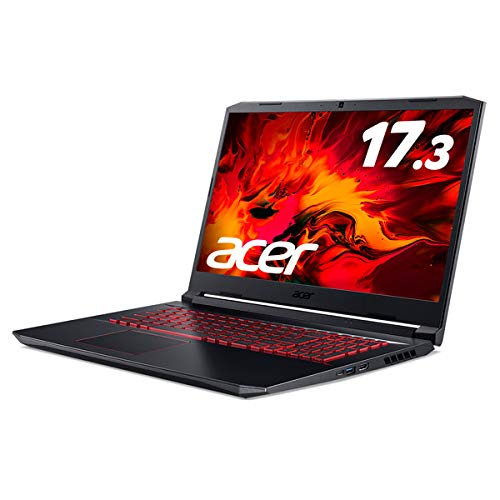 【中古】【非常に良い】Acer (エイサー) AN517-52-A76Y5T ゲーミングノートパソコン Nitro 5 オブシディアンブラック [17.3型 /Core i7 /SSD：512GB /メモリ：16GB /｜スカイマーケットプラス
