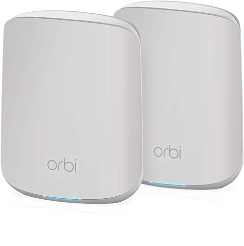 【中古】【非常に良い】ネットギア Orbi WiFi6 Micro (NETGEAR) メッシュwifi 無線lan ルーター RBK352 [ルーター&サテライト] 2台セット 11ax (wifi 6) ax1800