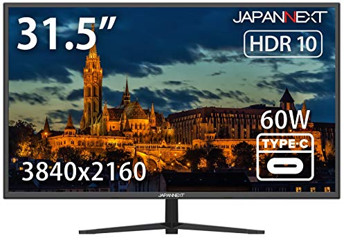 【中古】【非常に良い】JAPANNEXT 31.5インチ モニター 4K UHD 3840x2160解像度 VA ディスプレイ (KVM/HDMI/DisplayPort/スピーカー内蔵/ブルーライトカット) JN-V3|スカイマーケットプラス