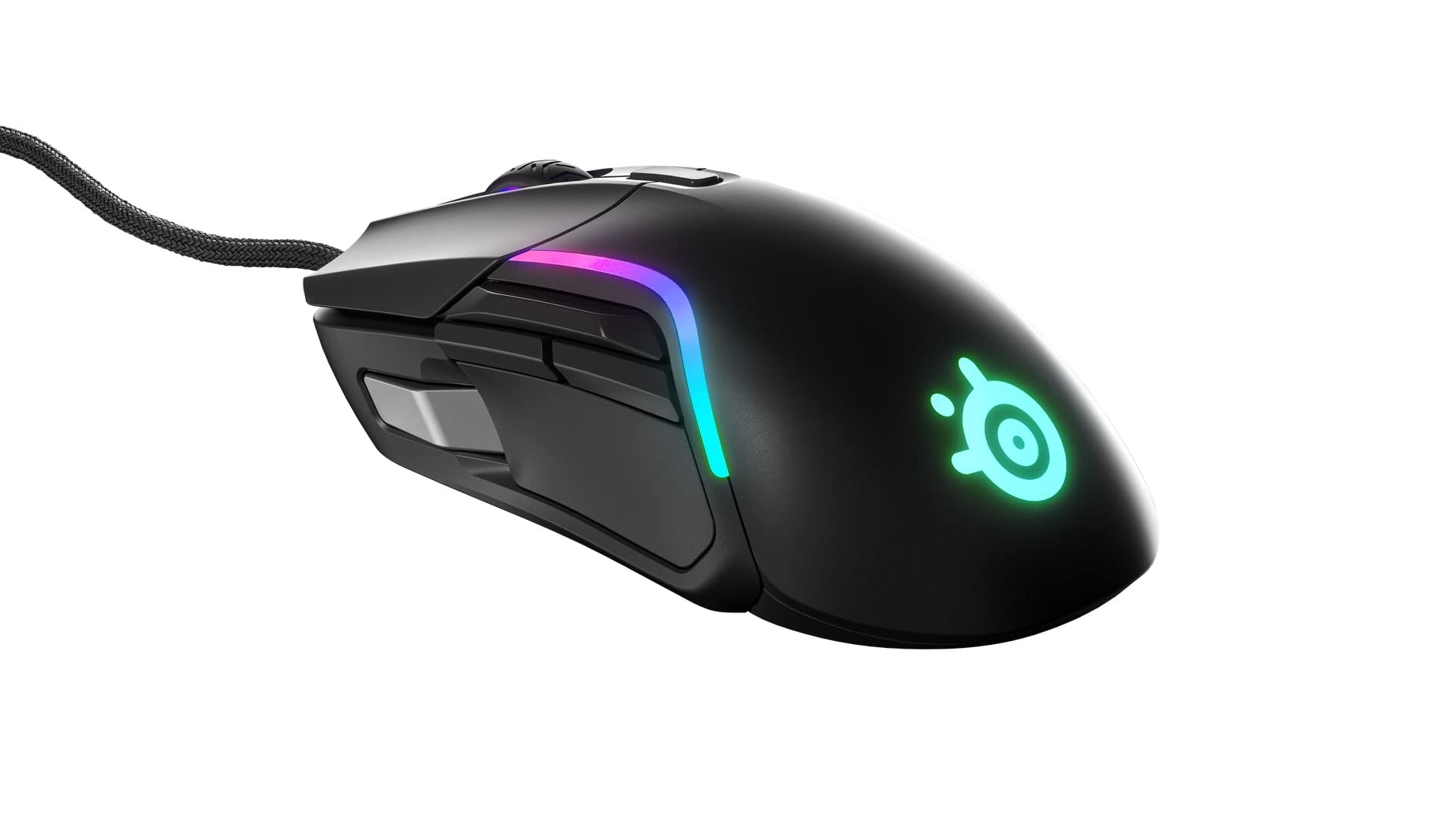 【中古】【人並み外れたに好いたらしい】SteelSeries ゲーミングマウス 有線 超軽さ IP54標準尺度 雨合羽 防塵 SuperMesh有線テレビ 10領域RGB照度 Rival 5 62551