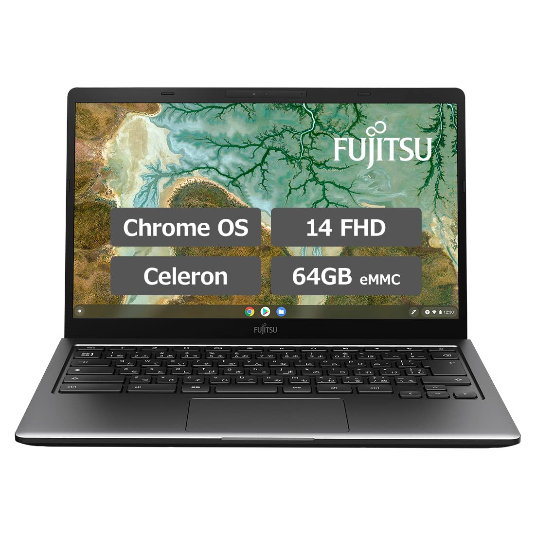 【中古】【非常に良い】【 】 富士通 FMV Chromebook WM1/F3 FCBWF3M11T ノートパソコン(Chrome OS/タッチ対応/14型/Celeron 6305/4GB/フラッシュメモリ 64G｜スカイマーケットプラス