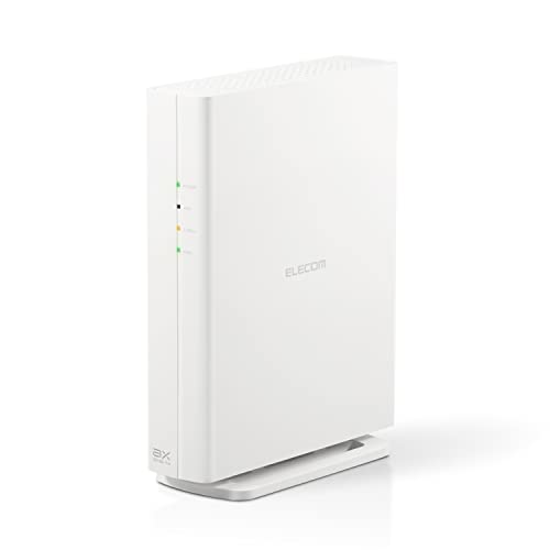 【中古】【人並み外れたに好いたらしい】エレコム Wifi ルータ 無線電話ローカルエリアネットワーク 最新標準尺度 Wi-Fi6 11ax / 11ac IPv6相応う (IPoE) AX3000 2402+574Mbps 有線Giga 縦置き・飾りつけ相応う 光束