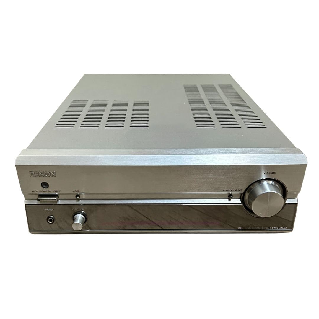 【中古】【人並み外れたに好いたらしい】Denon PRESTA プリメインアンプ しろがね色 PMA-201SA