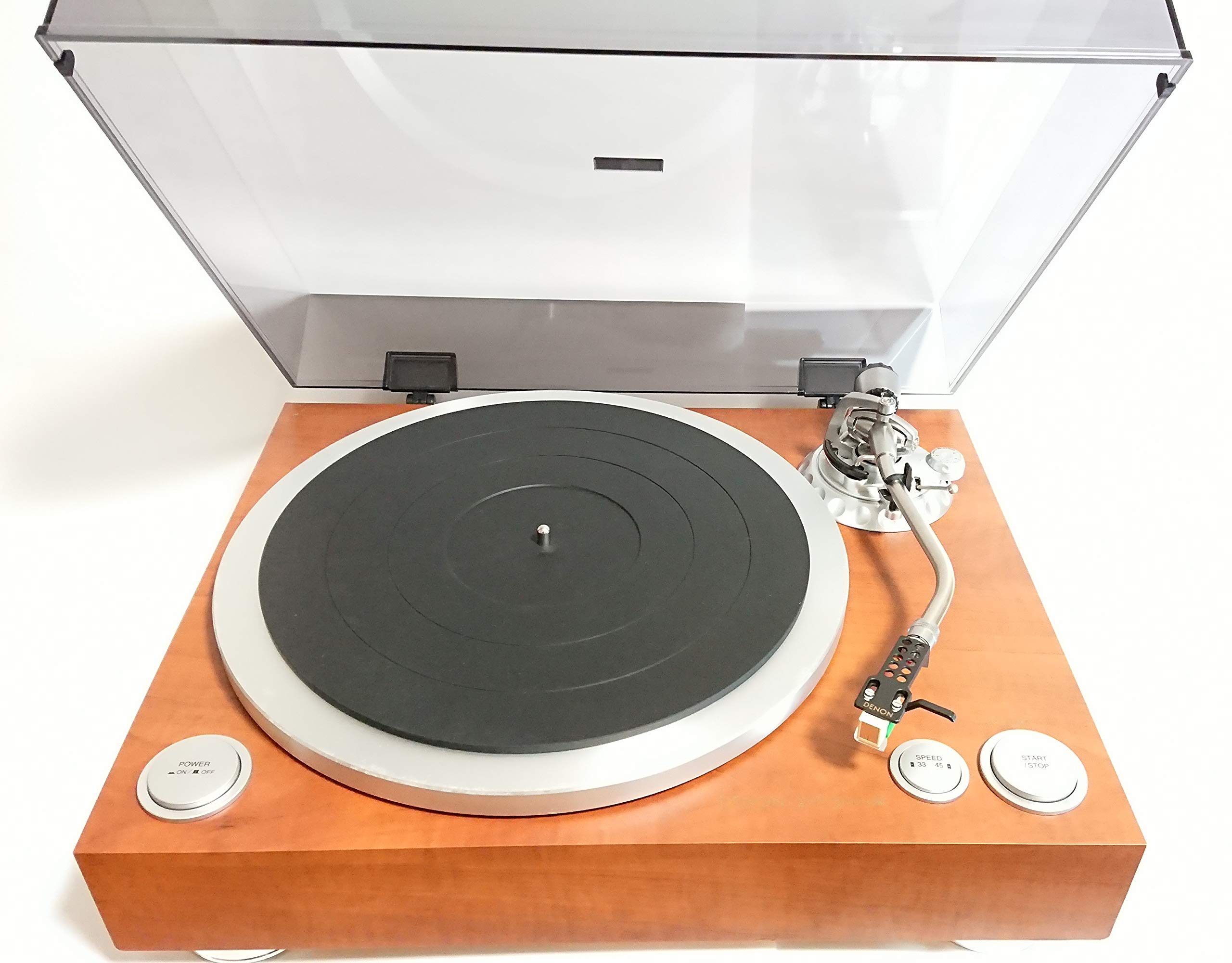 【中古】【非常に良い】デノン Denon DP-500M ハイ・トルクモーター ダイレクトドライブ方式のアナログレコードプレーヤー 木目 DP-500M