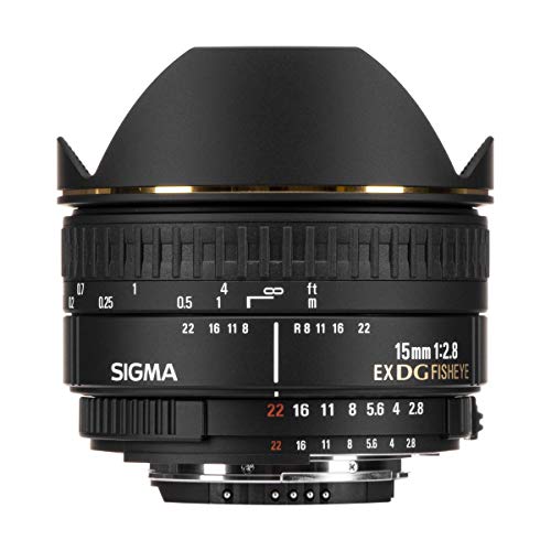 【中古】【非常に良い】シグマ(Sigma) SIGMA 単焦点魚眼レンズ 15mm F2.8 EX DG DIAGONAL FISHEYE ニコン用 対角線魚眼 フルサイズ対応 476441｜スカイマーケットプラス